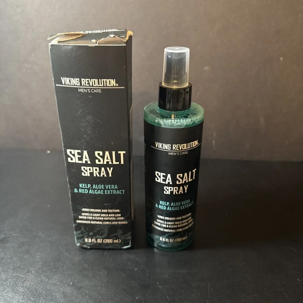 New Sea Salt Spray for Hair Men Texturizing Spray With Kelp Viking Revolution